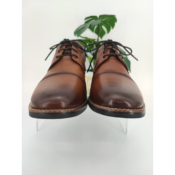 Nunn Bush Men\'s Fifth Ward Flex Brown Leather Cap Toe Oxford Shoes Size 10.5M main image 3